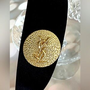 YSL Button Realcycled Button Headband - Handmade
